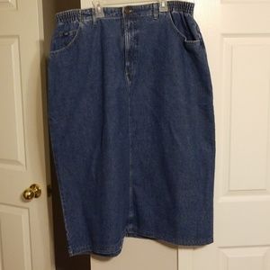 Long Jean skirt